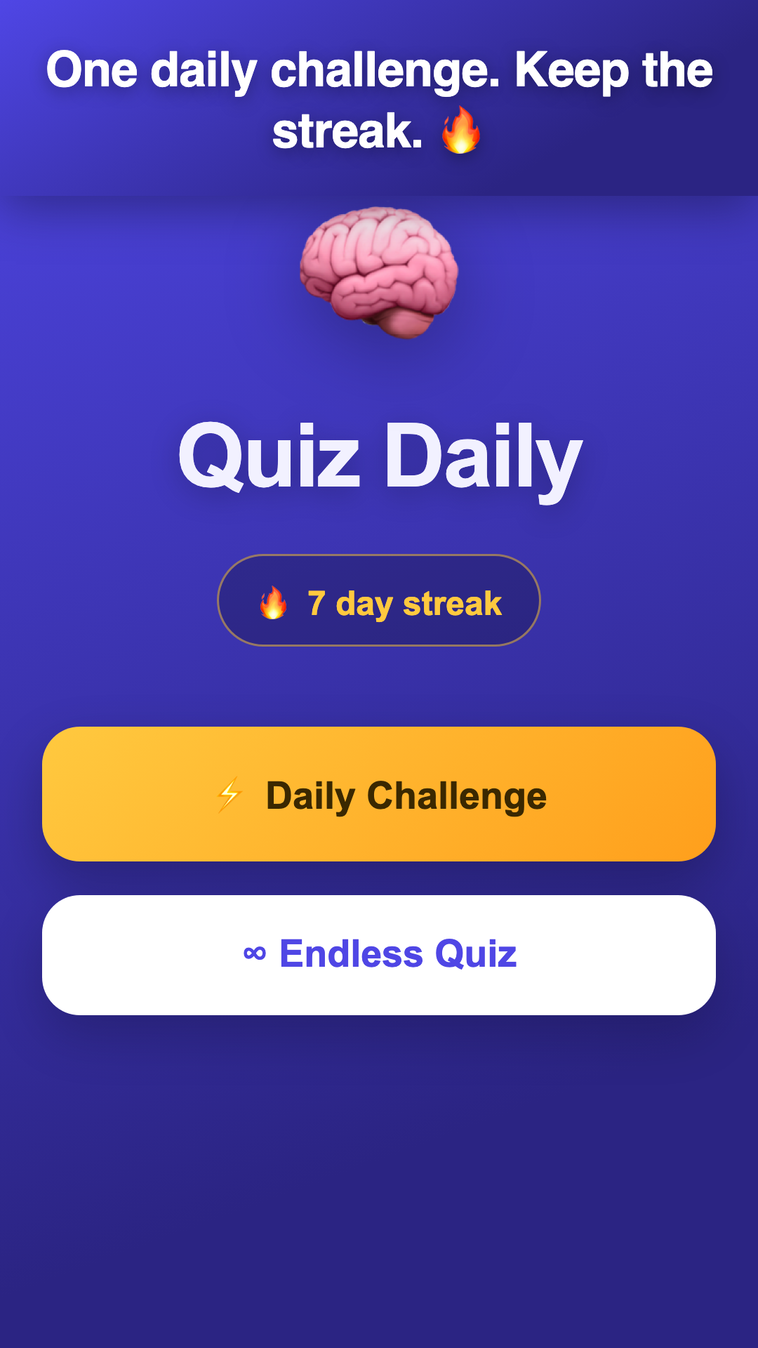 Quiz Daily screenshot 1